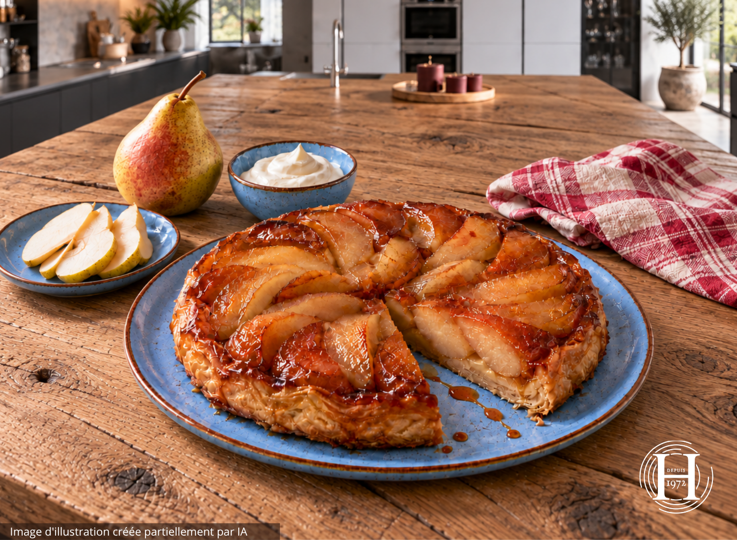 Tarte tatin aux poires au whisky Tharcis Sherry Cask HEPP